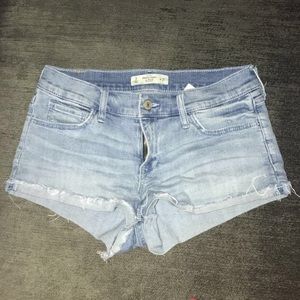 Light wash Abercrombie denim shorts